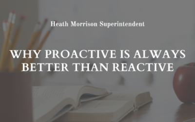 Why Proactive is Always Better than Reactive